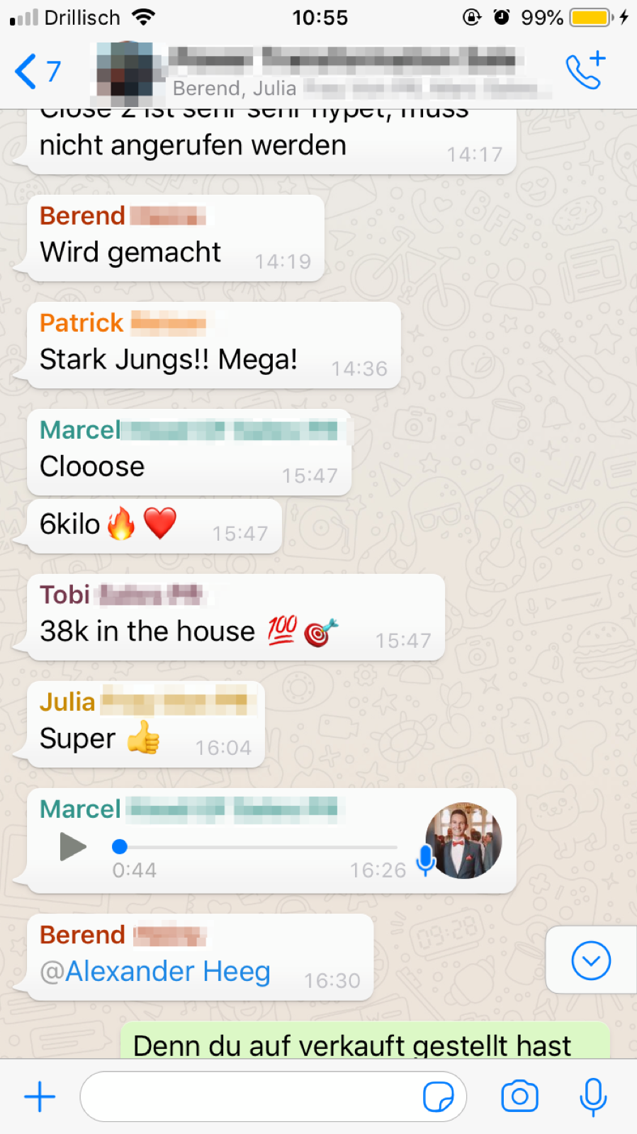 Kundenergebnis der Agentur Consulting (Alexander Heeg, Heeg Consulting GmbH) – Screenshot aus der privaten Kunden-Community