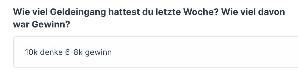 Kundenergebnis der Agentur Consulting (Alexander Heeg, Heeg Consulting GmbH) – Screenshot aus der privaten Kunden-Community